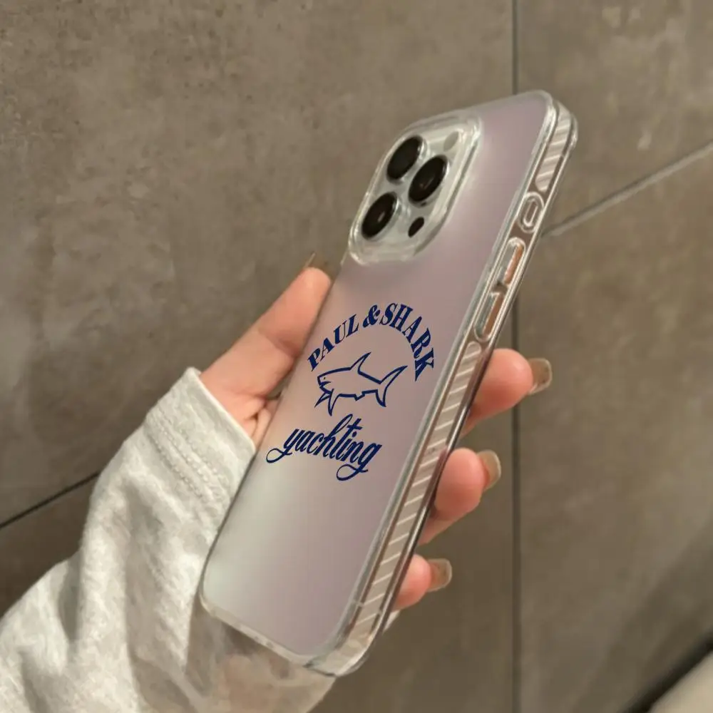 S-S-SHARKS Fashion P-PAULS Phone Case FOR IPhone 17 16 15 Pro MAX 14 13 12 16e 15Pro Plus Shell 17Air Silver Shell IMD Covers view 6