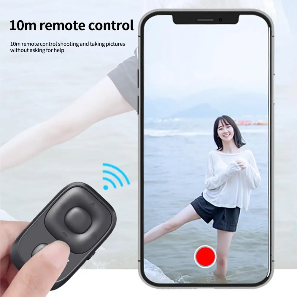 Remote Control Wide Compatibility Cell Phone Selfie Comfortable Grip Page Turning Reliable