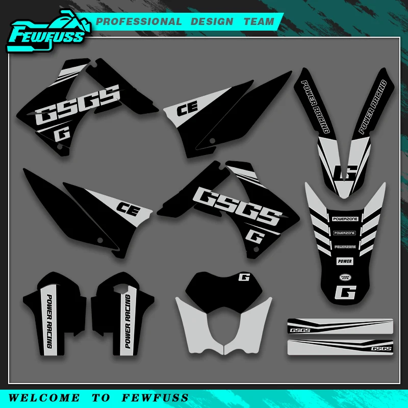 

Наборы наклеек с графикой мотоцикла Fewfuss для газового газа GASGAS EC 125 200 250 300 450 2010 2011, индивидуальный номер, имя