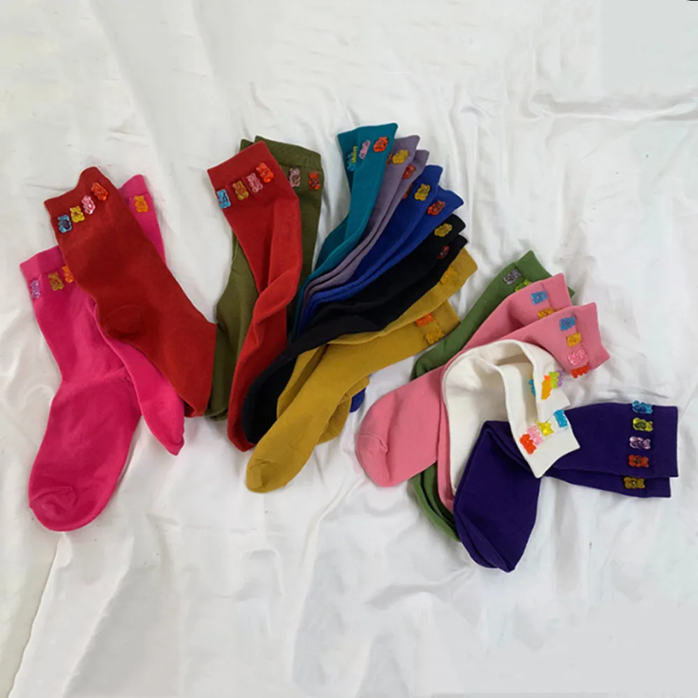 Женские-носки-с-милым-мультяшным-медведем-в-японском-стиле-кавай-средней-длины-корейские-модные-повседневные-однотонные-хлопковые-длинные-носки-подарки