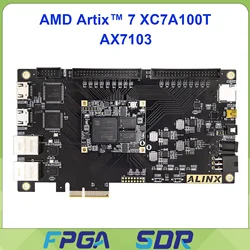 ALINX AX7103 AMD Artix-7 XC7A100T FPGA Development Board A7 System on Module (SOM) PCIe Accelerator Card for Electronic Componen