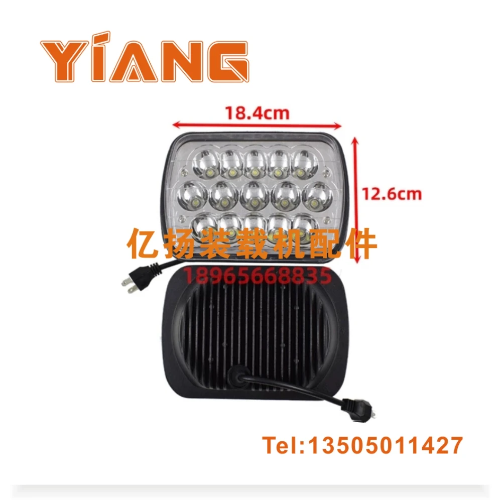 For SDLG 30 50 Loader Parts 952 953 955 Forklift 956 Front lighting composite headlight LED Lamp wick shell accessories