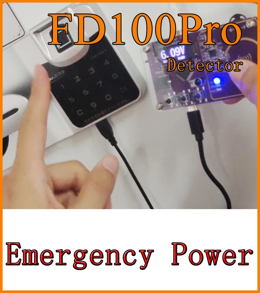Universa Locksmith Tool FD100PRO Adjustable Power Supply 1.5-16V 100mA Max Output for Fingerprint Lock Safe Testing