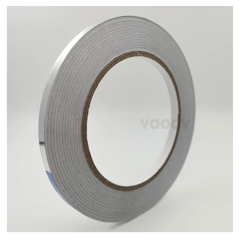 

5mm~20mm Adhesive Aluminum Foil Tape for Radiation-Resistant EMI Shielding, 40 meters long, *0.06mm Thick