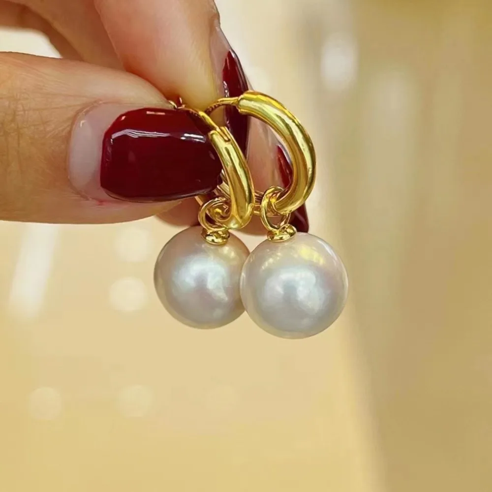 

4PCS DIY Pearl Accessories 925 Silver Stud Earrings Empty Holder, Fashionable Gold Silver Earring Holder, with 8-15mm Round Bar