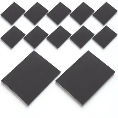Almohadillas de lijado de espuma de papel de lija automotriz de 20 piezas, duraderas, resistentes al desgaste para pintura de carrocería de coche, reparación de pulido, papel de arena para coche