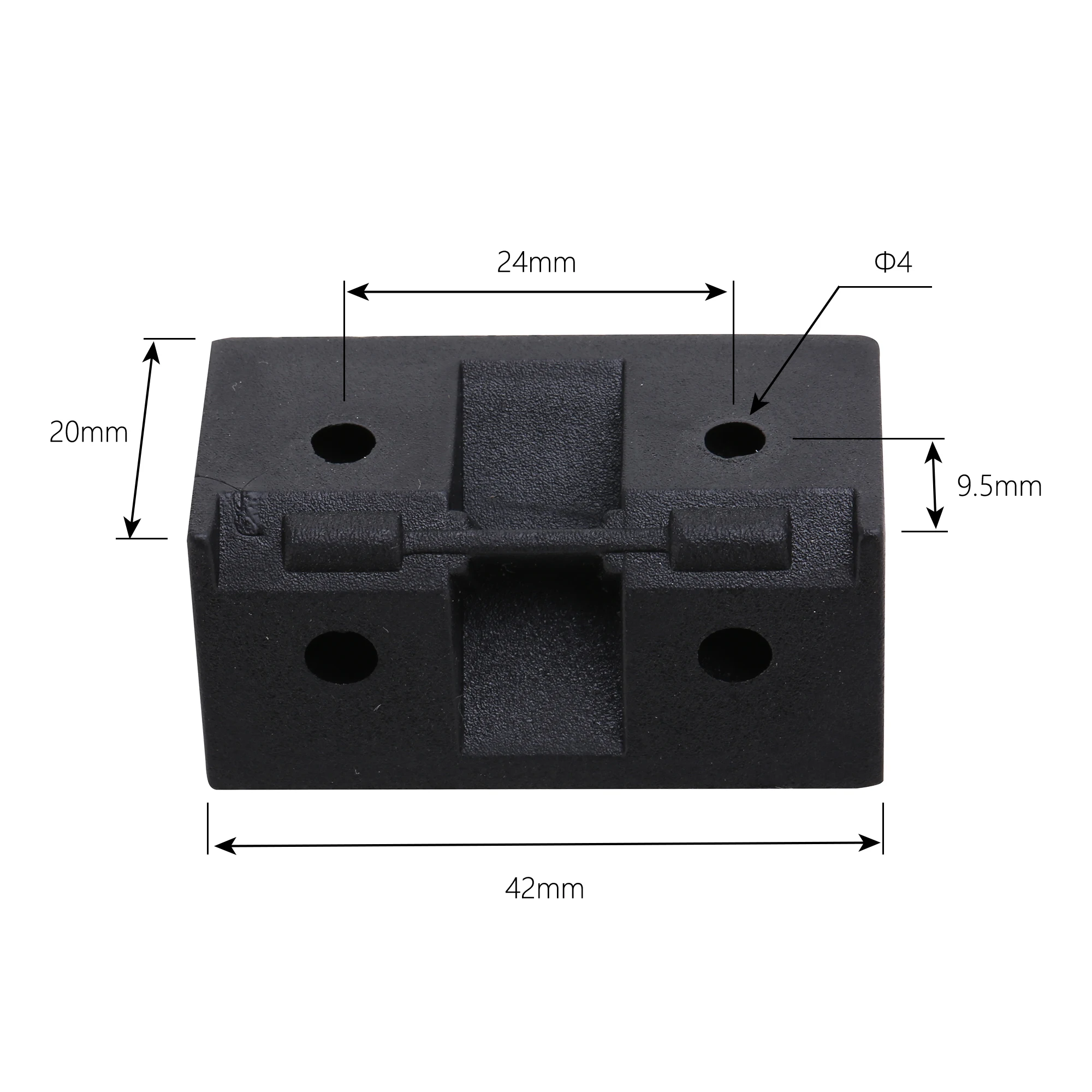 white black brown translucent yellow color options plastic corner bracket with cover