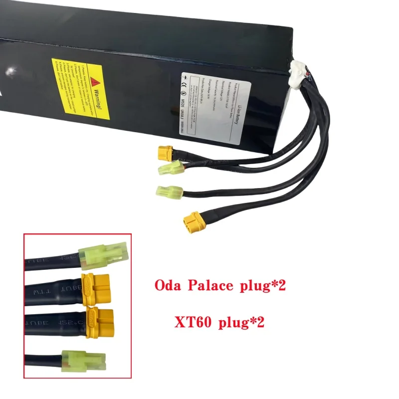 14S4P 21700 52V 19.2Ah بطارية ليثيوم أيون حزمة منفذ مزدوج شحن سريع مناسبة للدراجات البخارية الكهربائية ذات المحرك المزدوج