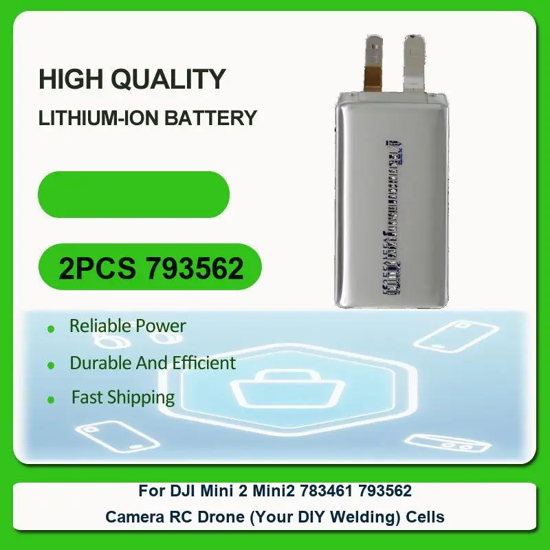 

Сменный аккумулятор для дрона DJI Mini 2 Mini2 783461 793562, камера, радиоуправляемый дрон (сварка своими руками), элементы, 2 шт. 793562