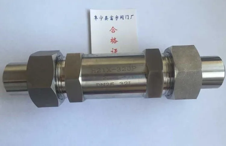 

Stainless steel 304 external thread welded check valve check valve high pressure check valve H21X-320P