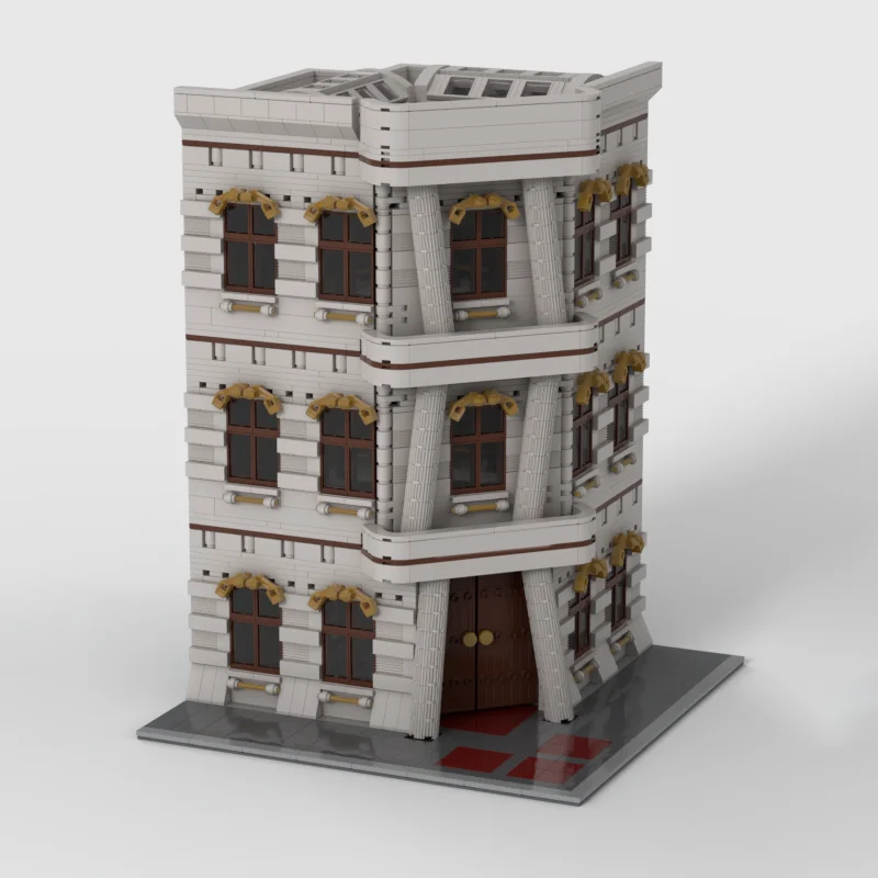 2303 قطعة MOC هاري P Tter Diagon Alley Gringotts نموذج بناء هدية الكريسماس كتل العمارة تجميع لعبة لتقوم بها بنفسك فكرة الإبداعية #4