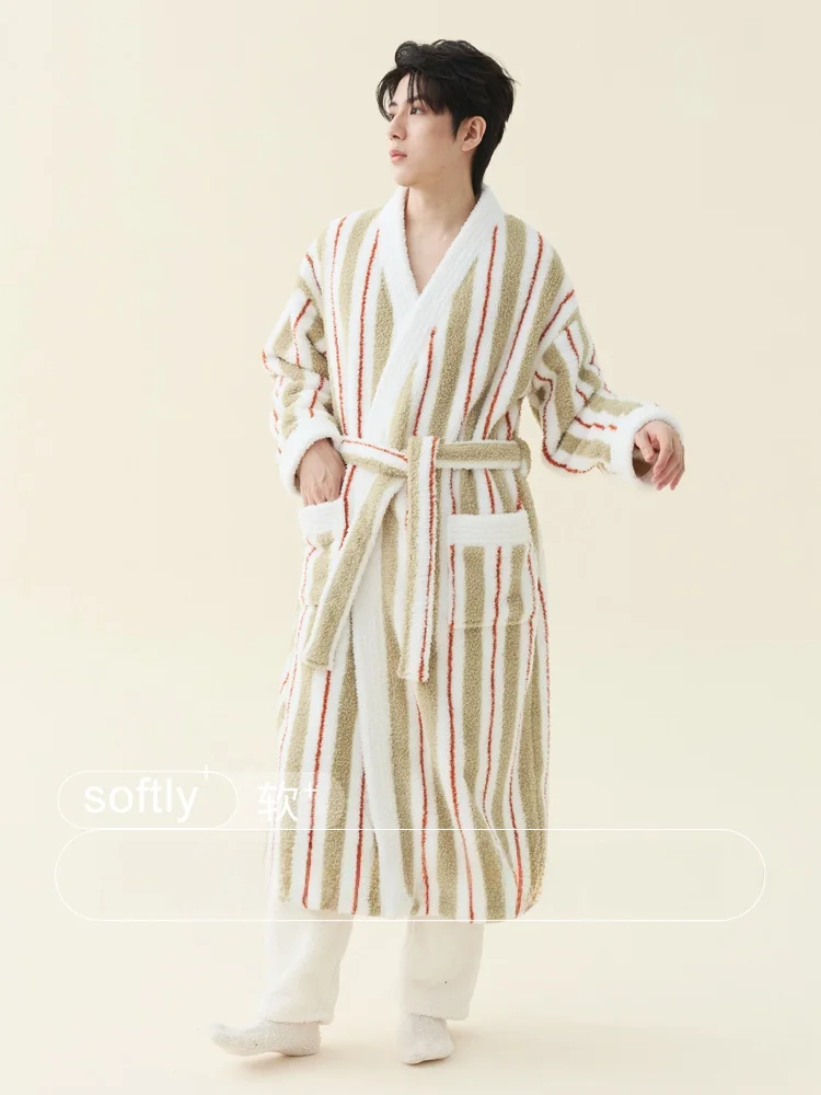 set-accappatoio-in-pile-corallo-da-uomo-abbigliamento-da-casa-di-lusso-vestaglia-lunga-in-tessuto-di-poliestere-abbigliamento-da-notte-invernale-vestiti-da-casa-spessi-per-la-primavera