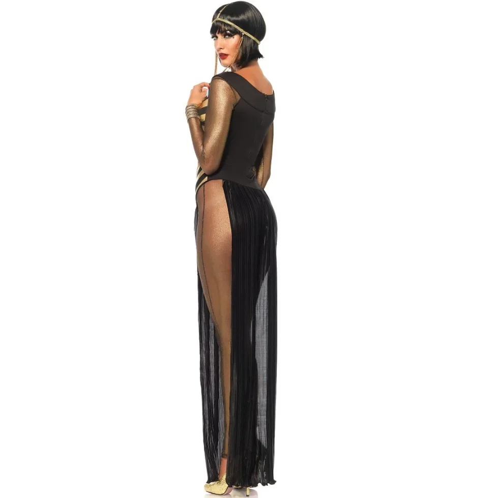 Halloween Women Ancient Egyptian Cleopatra Costumes for Adult Egypt Pharaoh Queen Cosplay Purim Party Mardi Gras Fancy Dress