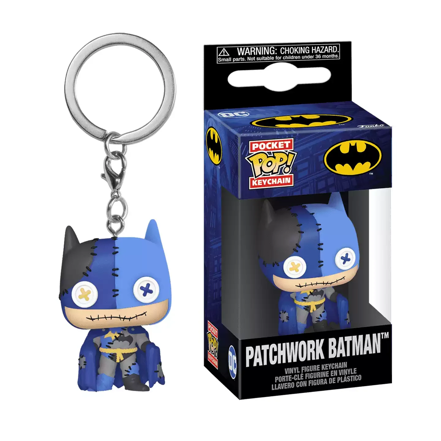 DC Comics Funko Pop Comics & Superheroes Keychain Patchwork Batman / The Joler Pendant Toys for Boys Gift Collectible Ornaments
