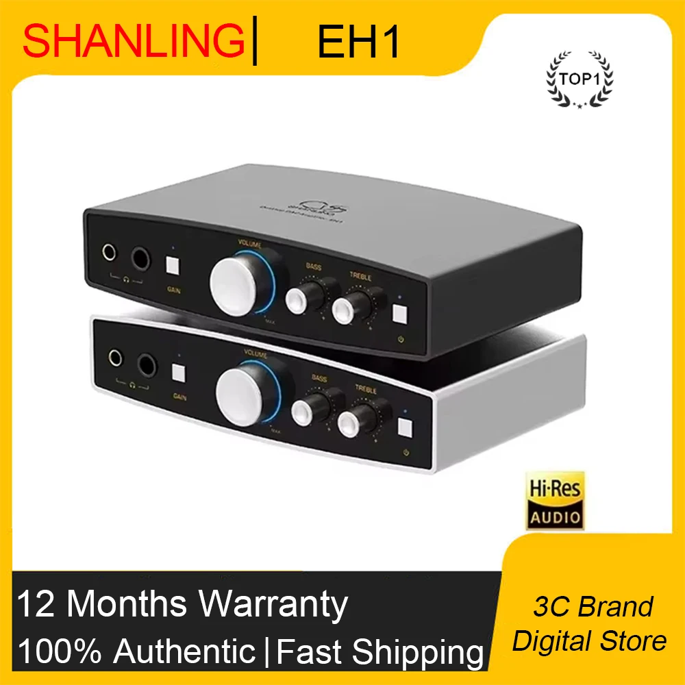 Original SHANLING EH1 Portable Desktop DAC AMP Headphone Amplifier CS43198 DAC Dual SGM8262-2 Chips Hi-Res Audio PCM768 DSD512