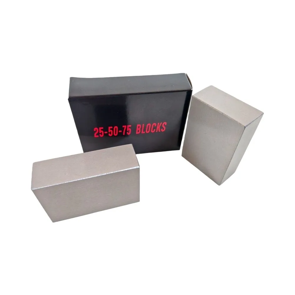 25 50 75mm No Hole Blocks Matched Pair Hardened Steel Gauge Blocks For CNC Fixture Setup Metalworking Inspection Tool