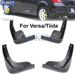 For Nissan Tiida Versa C11 2007-2011 Hatch 2012 Hatchback Latio Splash Guards Mud Flap Mudguards Fender 2008 2009 Car Mud Flaps