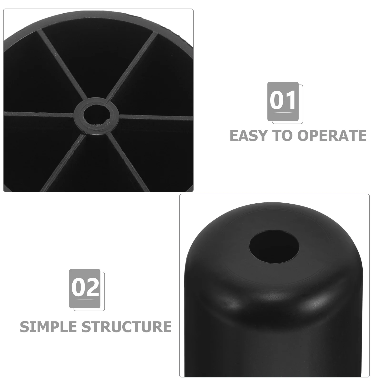 

4Pcs Plastic Furniture Legs Heavy Duty PP Replacement for Sofa Chair Couch Dresser Sturdy Modern Feet Couch Legs