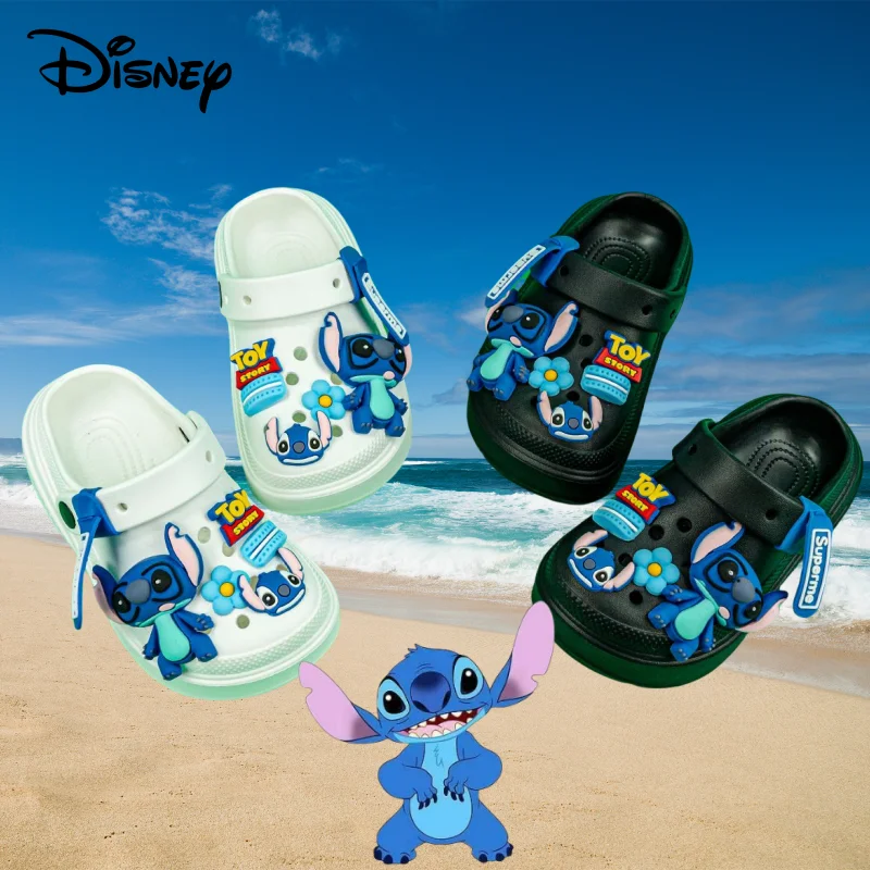 

Cute Disney Stitch boys and girls wear cartoon creative and versatile lightweight non-slip soft-soled sandals for summer outer