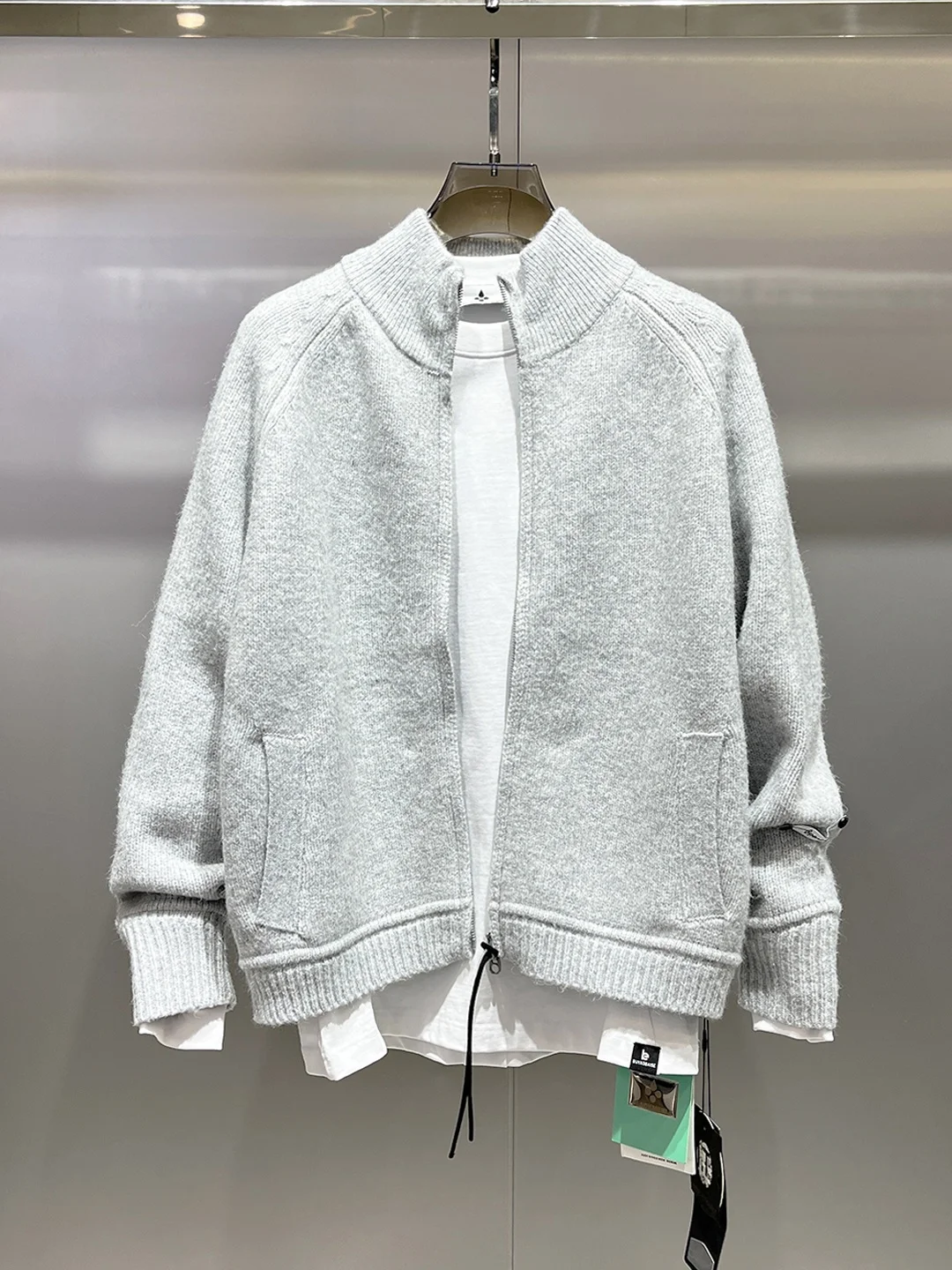 

Warm Woolen Men's Jaet Autumn Winter Faion Brand Loose Fit Open Cardigan Sle Comfortable Stand Collar Casual Outerwear