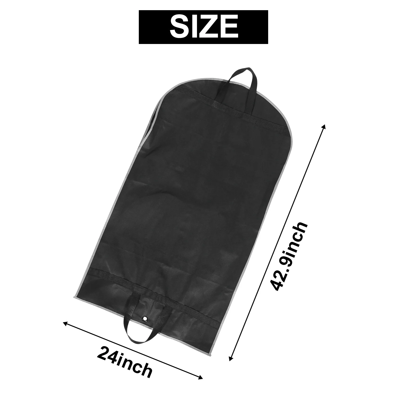AAAF Garment Bags 2 Pack 43 Inch Garment Bags For Storage Travel Nonwoven Fabric Dress Bag Suit Bag Garment Bag With 2 Large Mes