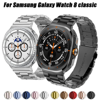 Stainless Steel Strap For Samsung Galaxy Watch 8 classic 46mm Metal Watchband Bracelet Correa For Samsung Watch 8 40mm 44mm band