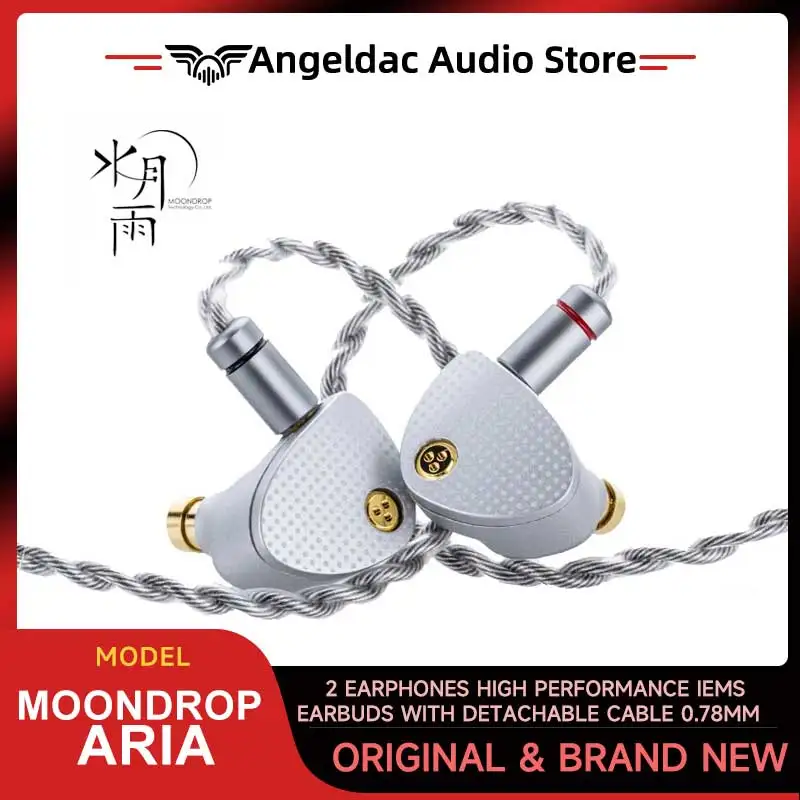 

MOONDROP ARIA 2 Earphones High Performance IEMs Earbuds with Detachable Cable 0.78mm 2pin 3.5/4.4mm plug ARIA2 Earphone