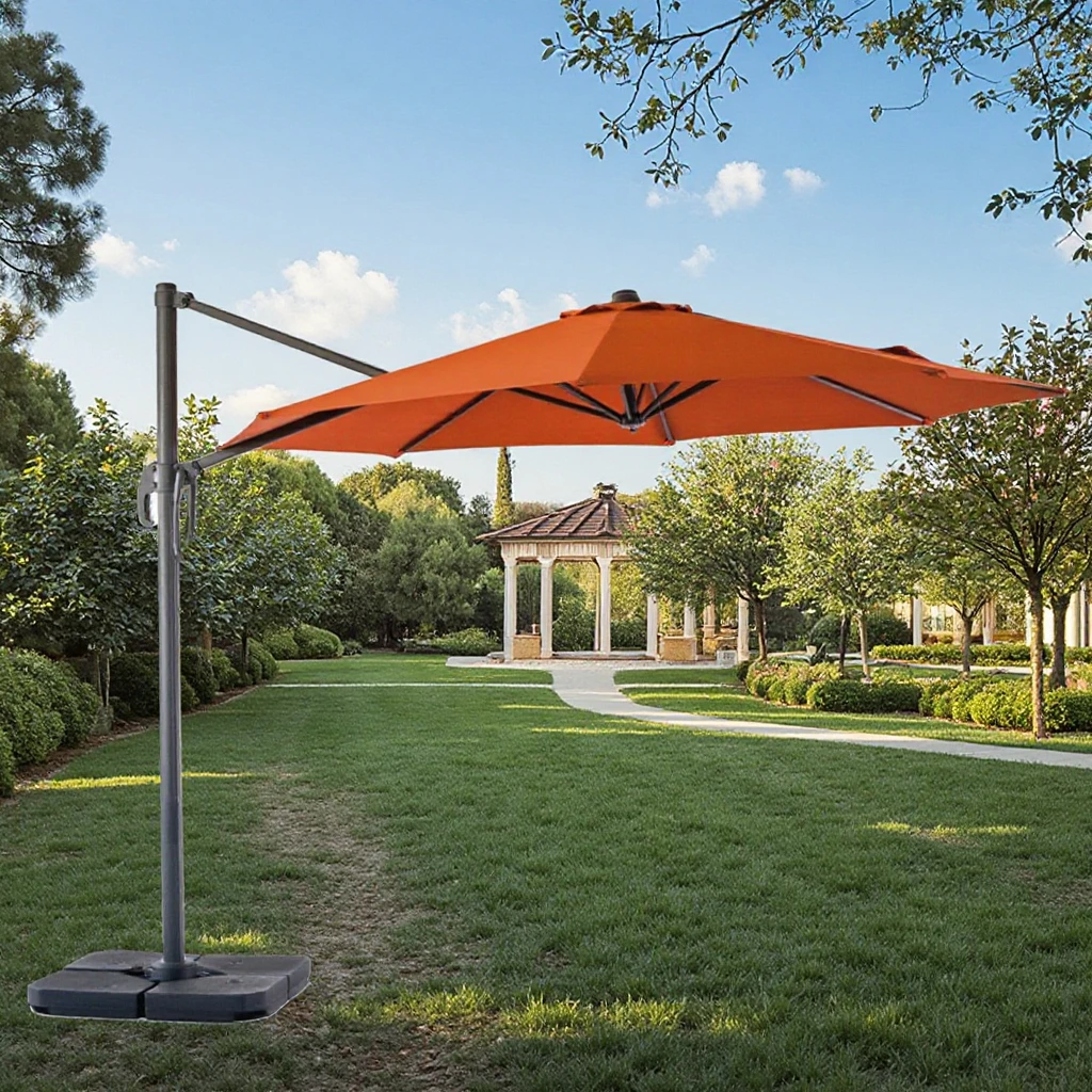 

Modern Design High Quality Double Windproof Outdoor Table Garden Umbrella For Outdoor Furniture