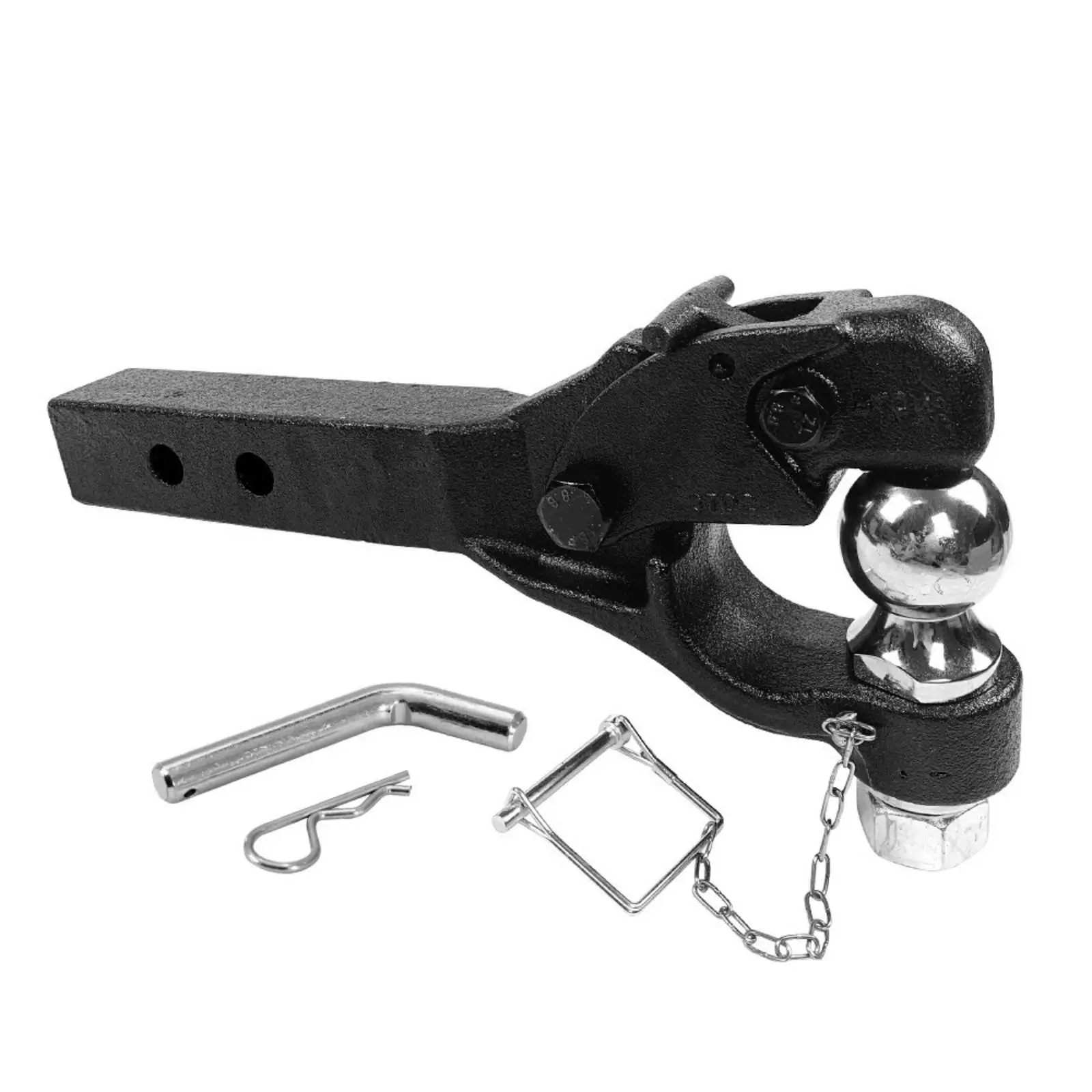 Trailer Hitch Ball Strong Iron Build 50 Mm Shank Reliable Tow Bar Mount for Cargo Trailer and Utility