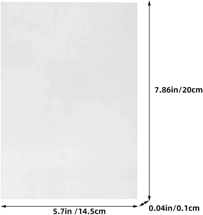 5Pcs Luminous Shrink Plastic Sheet Shrink Paper Kit Shrink Art Sheets Shrinky Film Sheets Kit for DIY Creative Craft Making
