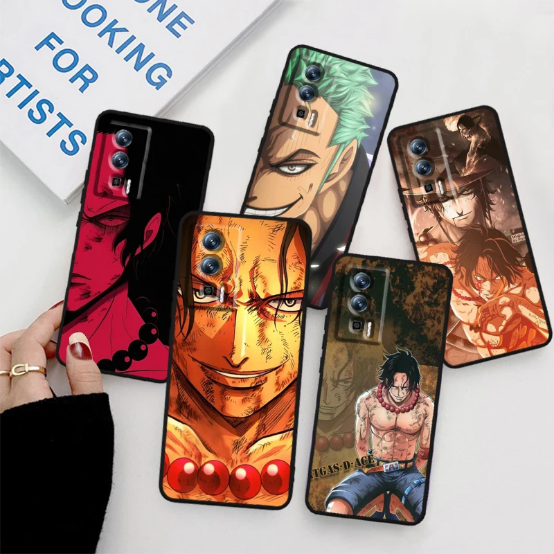 One Piece Anime Zoro Luffy For Xiaomi Redmi 9A 9C 9AT 10C 9 9T 10 12C 13C 8 12 K60 A1 K50 K40 5G Black Soft Phone Case