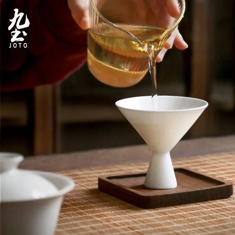 

JOTO With a generous capacity Modern elegance Handmade Ceramic Tall Tea Cup XCBR0131