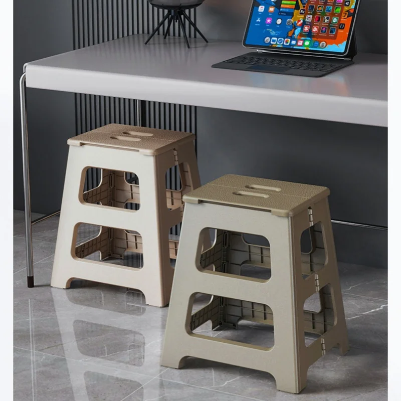 Thickened Foldable Plastic Stool 2 Step Folding Ladder Step Stool Homeuse Camping Durable Non Slip Furniture Portable New Sales