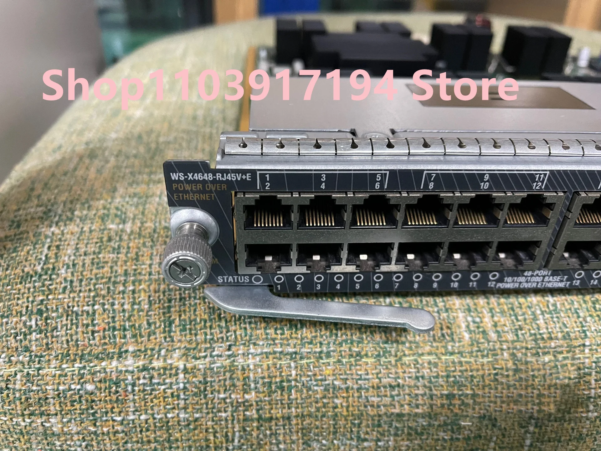 WS-X4648-RJ45V+E 48-port Gigabit poe power supply module interface card