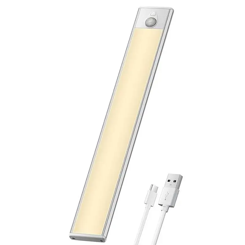 

Under Cabinet Light USB Rechargeable Motion Sensor Led Light For Kitchen Wardrobe Cabinet Lighting Ultra-thin LED Bedroom Light