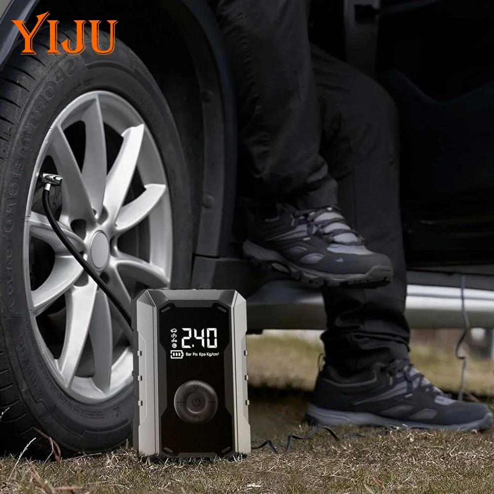 

150PSI беспроводной надувной насос ручной цифровой накачиватель шин литиевая батарея электрический автомобильный воздушный компрессор для автомобильных велосипедных шариков