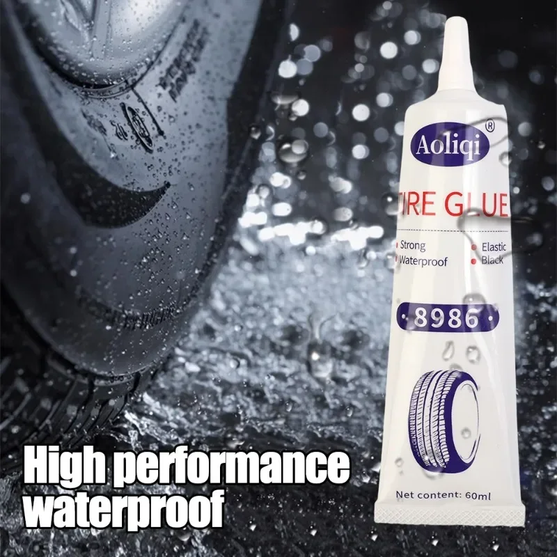 Car Tire Repair Glue Liquid Strong Rubber Glue Black Rubber Wear-resistant Non-Corrosive Adhesive Accessories New amagi