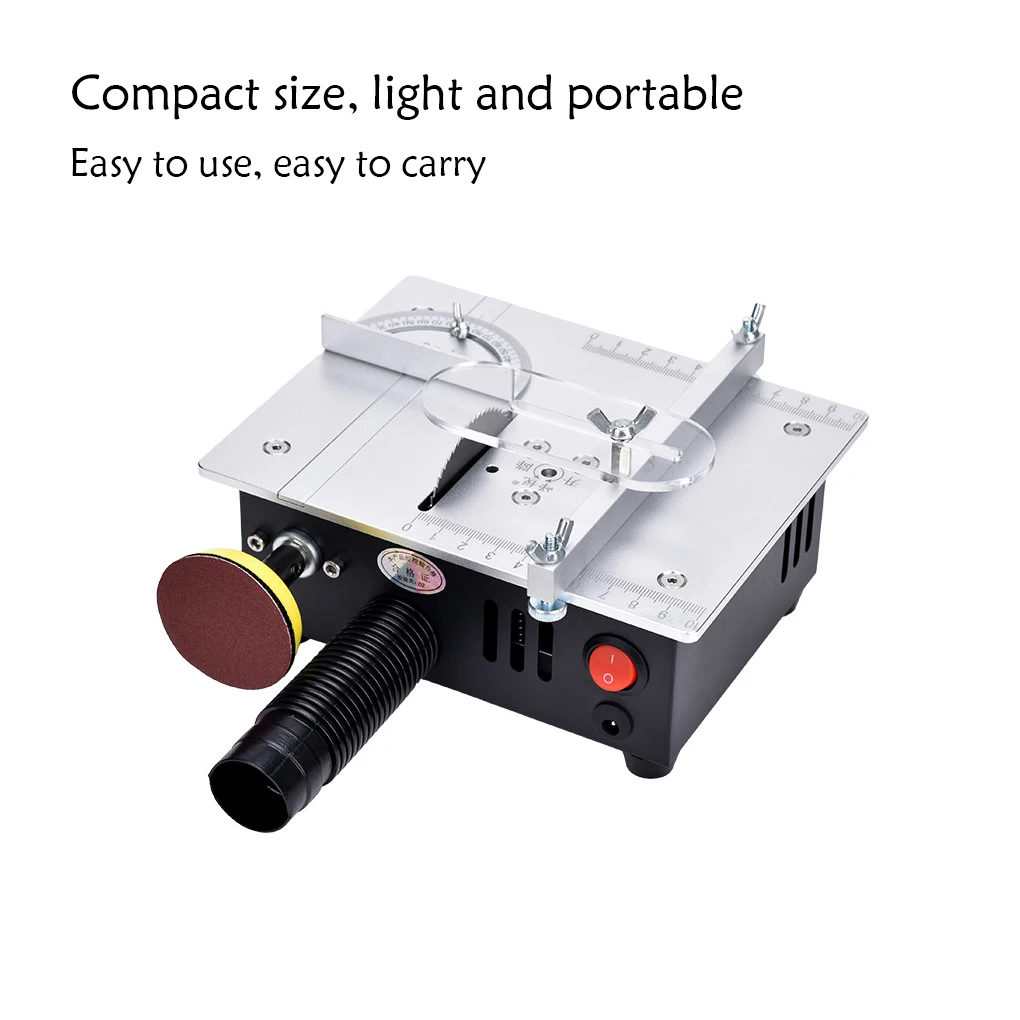 

Mini Table Saw 7 Gear 96W Electric Desktop Saws Small Household DIY Slicing Tool Woodworking Lathe Slicer Machine