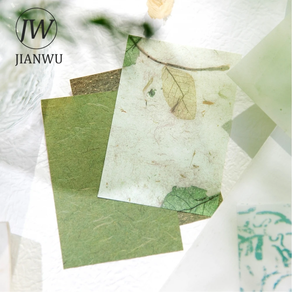 JIANWU Slow Daily Series Vintage Pattern Collage Decor Material Book Creative DIY Junk Journal Scrapbooking Stationery