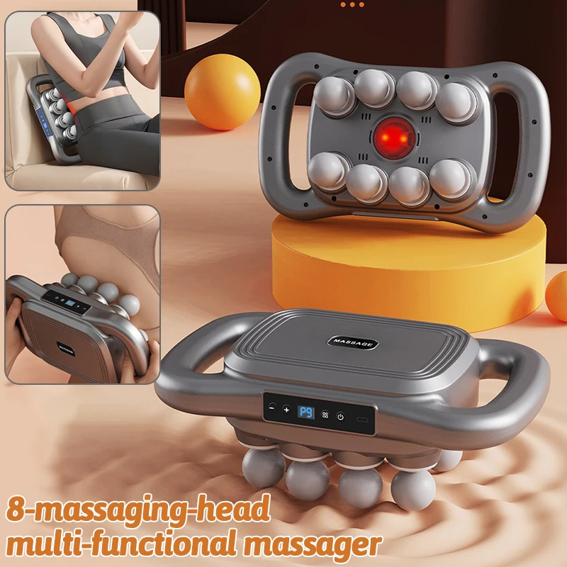 

8-Head Multi-Function Massager with Multiple Vibration Points Large Massage Area for Back Leg Hand Sports Fitness Recovery Muscl