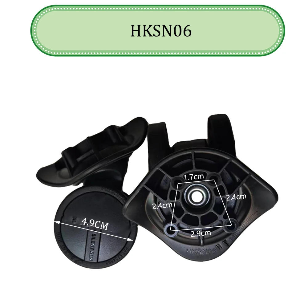 For HINOMOTO HKSN06 Universal Wheel Replacement Suitcase Silent Shock Absorbing Durable Convenient Accessories Caster Wheels