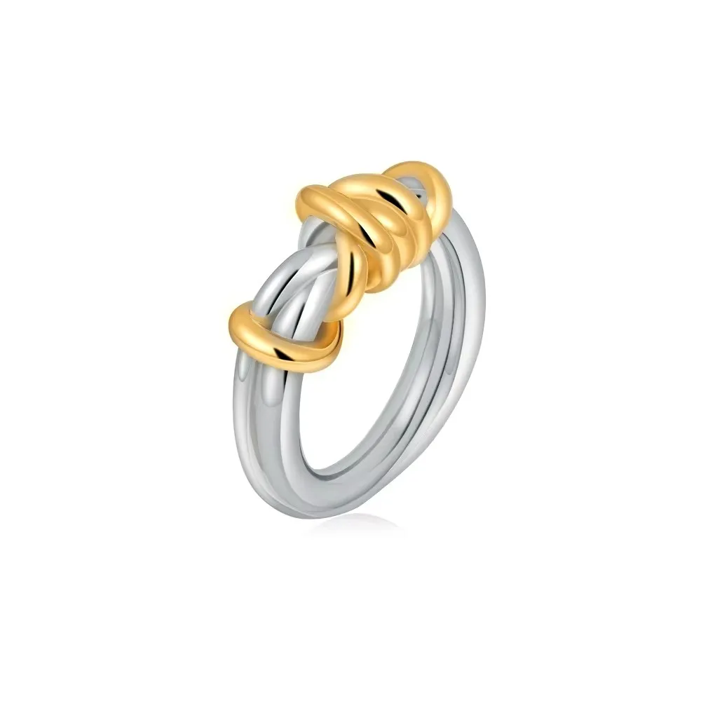 Women's Waterproof Zircon Wedding Ring, 18K Gold Plated