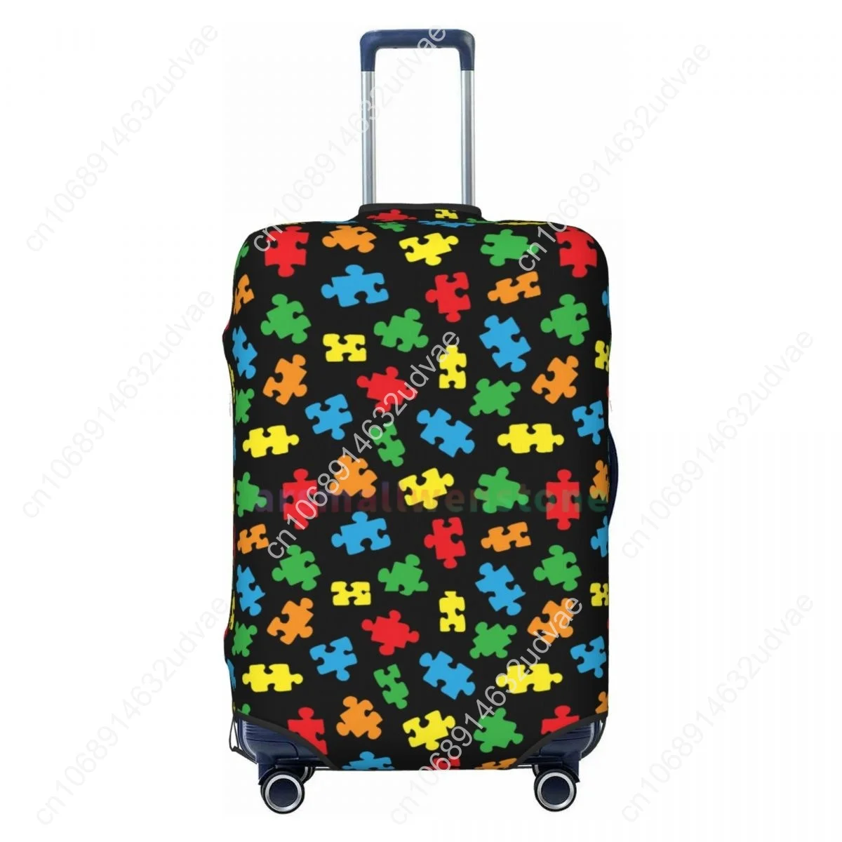Peça de quebra-cabeça capa de bagagem protetor de mala engrossar elasticidade poeira coberta anti-risco capa protetora 18-32 Polegada