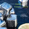 Reusable Whiskey Stones Stainless Steel Ice Cubes Quick-Freeze Wine Cooler Food Grade Metal Pellets Beer Cooler Bar Accessories 5 Reusable Whiskey Stones Stainless Steel Ice Cubes Quick-Freeze Wine Cooler Food Grade Metal Pellets Beer Cooler Bar Accessories 5