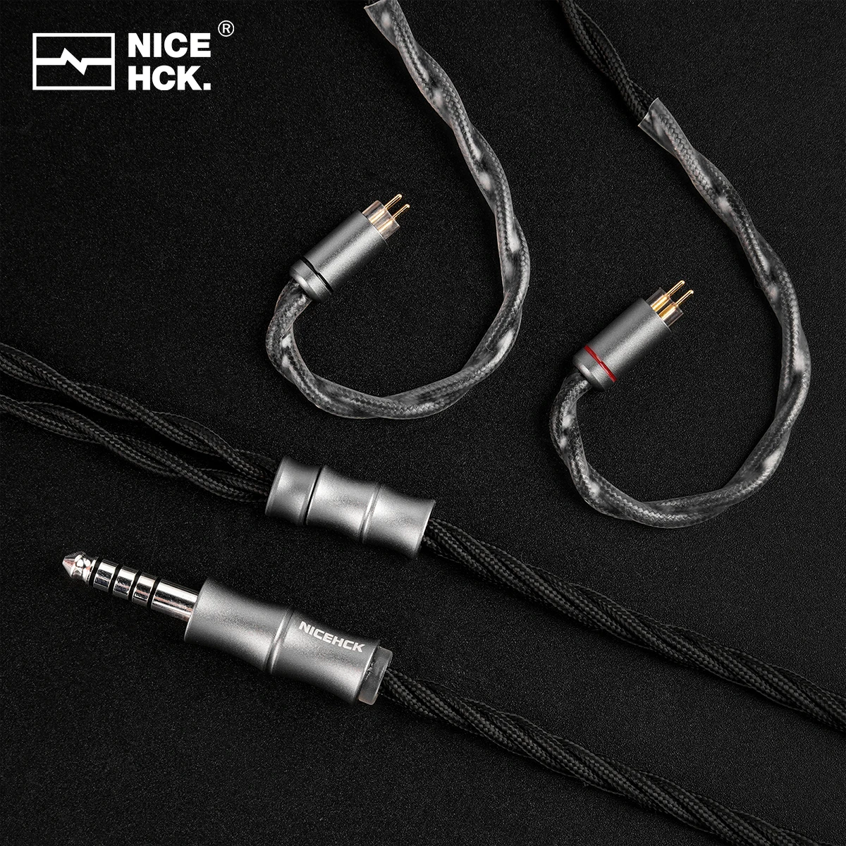 NiceHCK BlackJam Oortelefoon Upgrade Kabel 7N Hoge Geleidbaarheid OFC + Inductie Gloeiende Koperen Audio Draad 0.78mm 2Pin voor V16