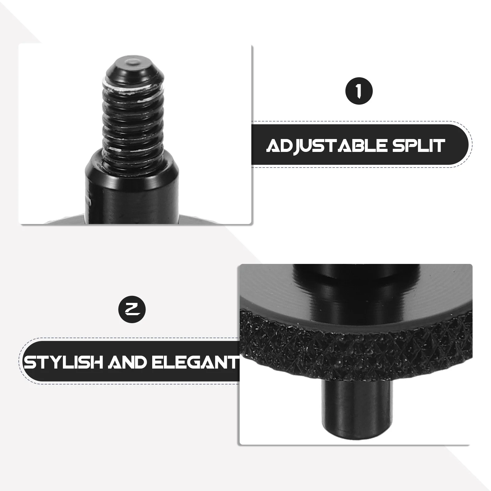 

1Pair Metal Double Bass Bridge Screw Adjustable Split Bridge Stud Replacement Part for Enhanced Tone and Stability