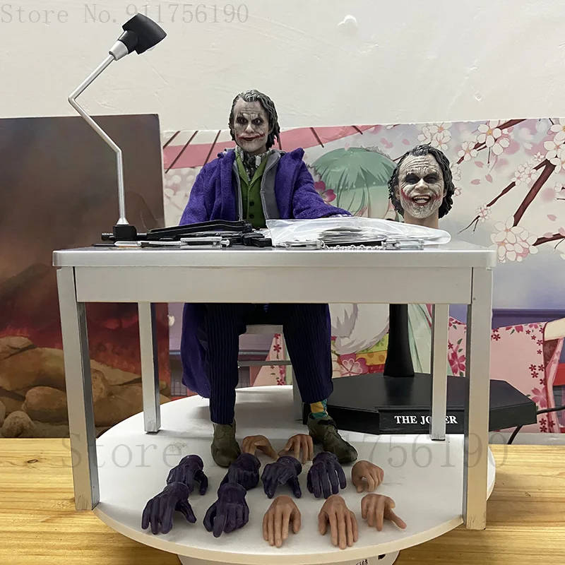 HC Hot Toys Joker Figure The Dark Knight Joker Variant Real Clothes Joker Action Figure PVC Collectible Model Toy Gift Doll