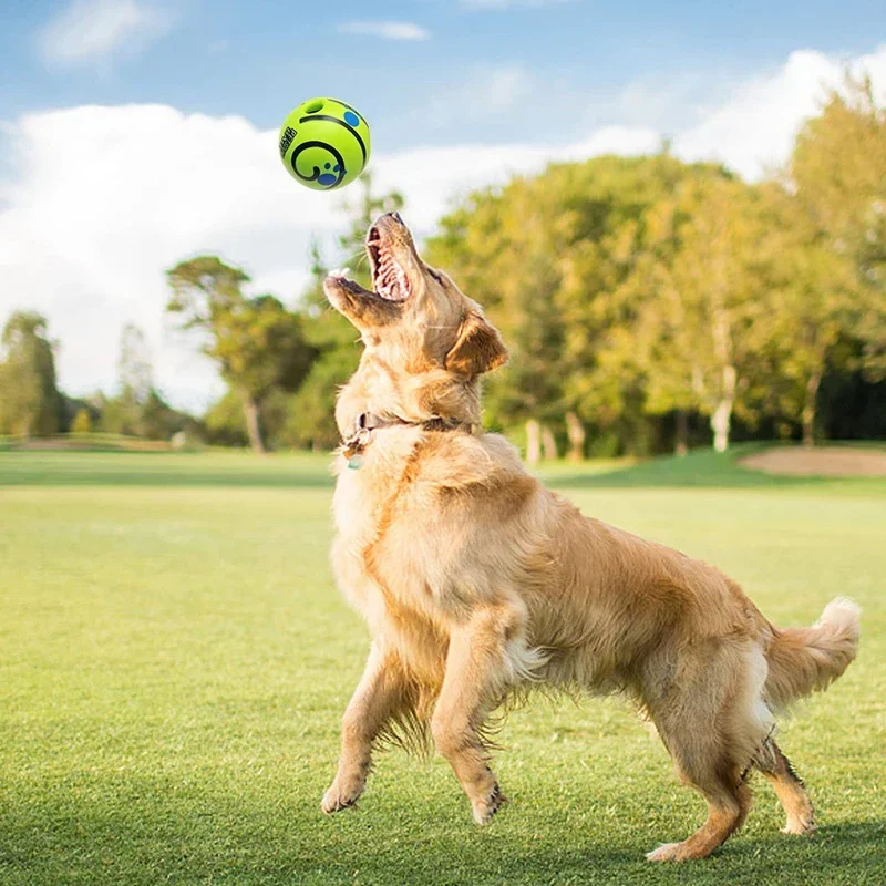 1P Dog Toy Wobble Wag Giggle Ball Getting Dog Attention Toy Fun Giggle Sounds When Rolled or Shaken Pets Know Best As Seen On TV