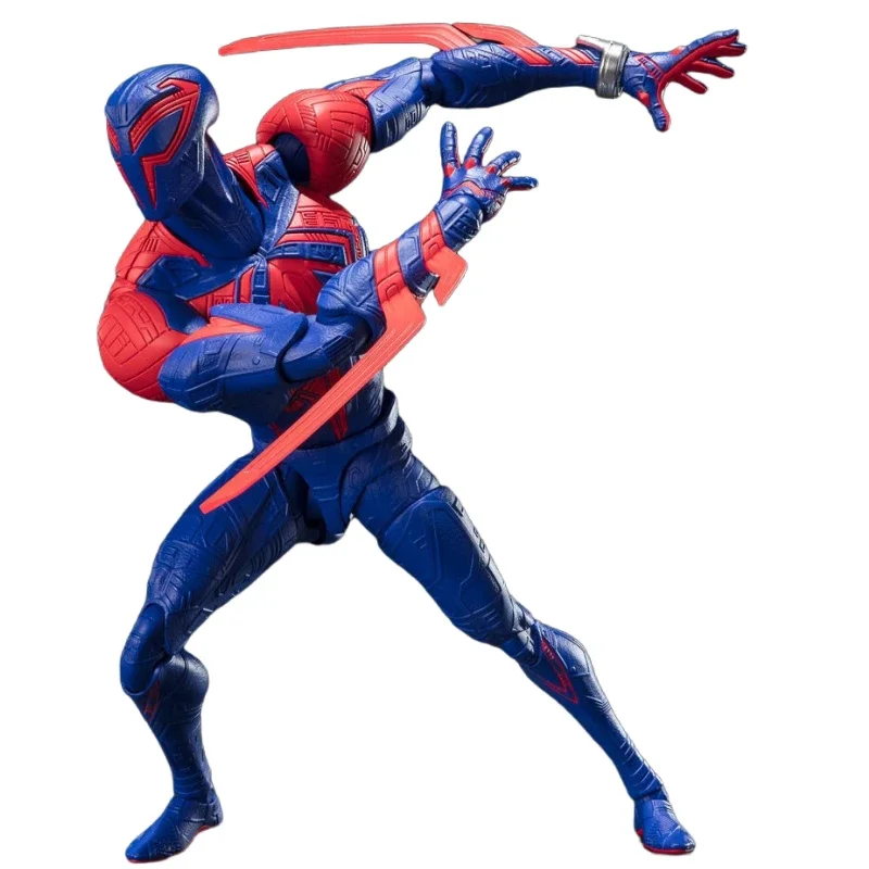 W magazynie oryginalny SHF Spider-Man 2099 po wszechświatch figurki animacja zabawki prezenty Model kolekcjonerski Anime Hobby