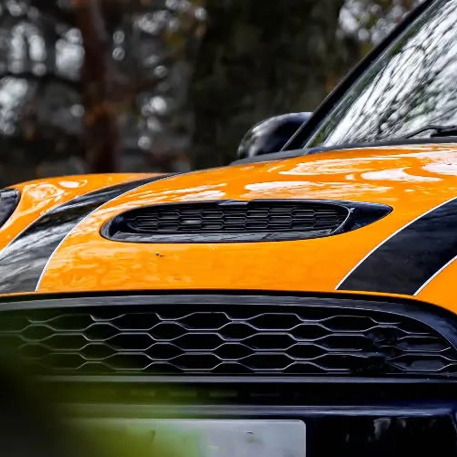 ฝาครอบช่องระบายอากาศฝากระโปรงหน้าแบบมีสไตล์ ผลิตจากพลาสติก ABS แข็งแรง ทนทาน เงางาม สำหรับรถยนต์รุ่น S JCW F54 F55 F56 F57